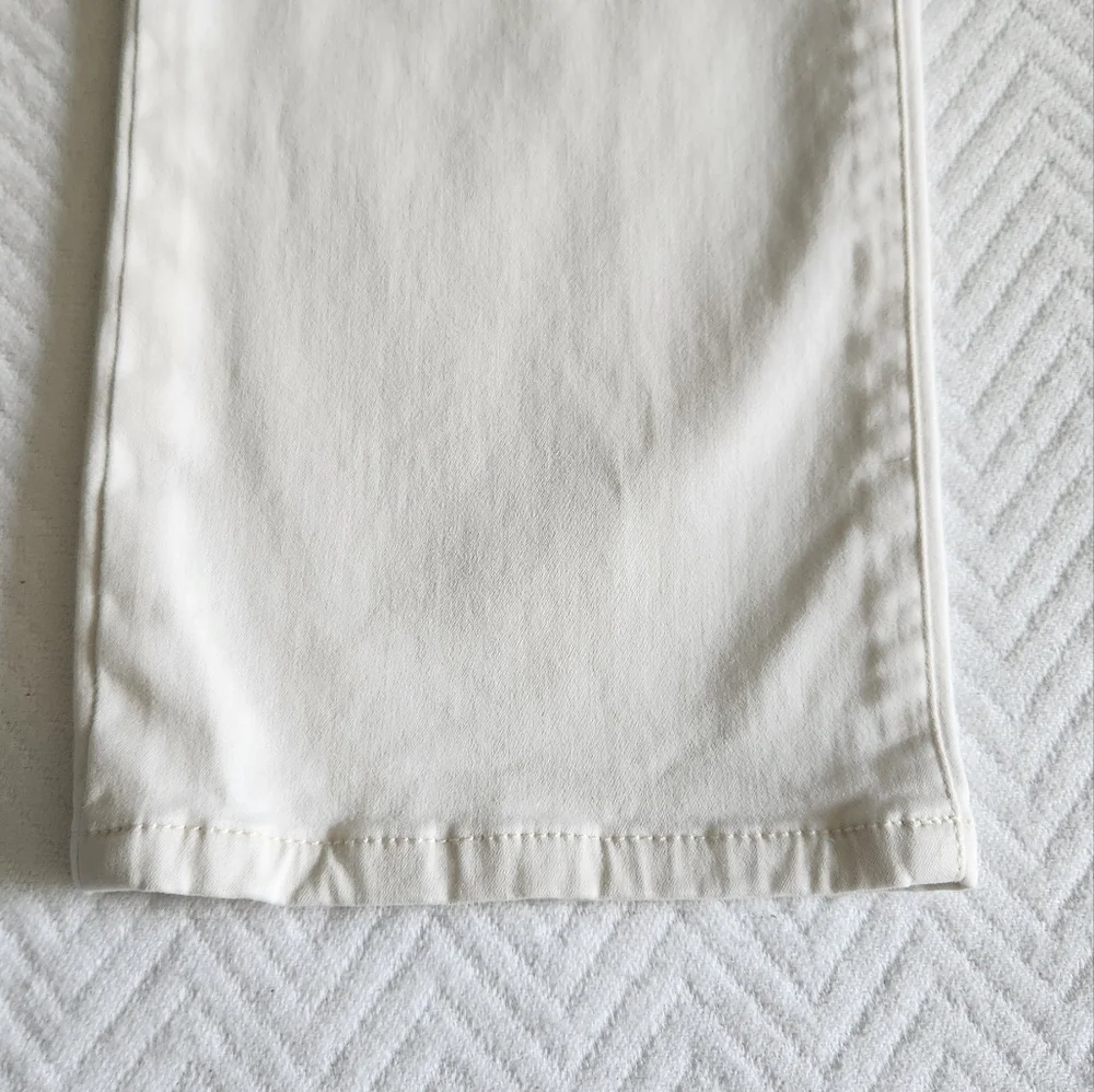 Lauren Ralph Lauren Green Label Jeans White Classic- White Straight-Leg Pants - Picture 3 of 9